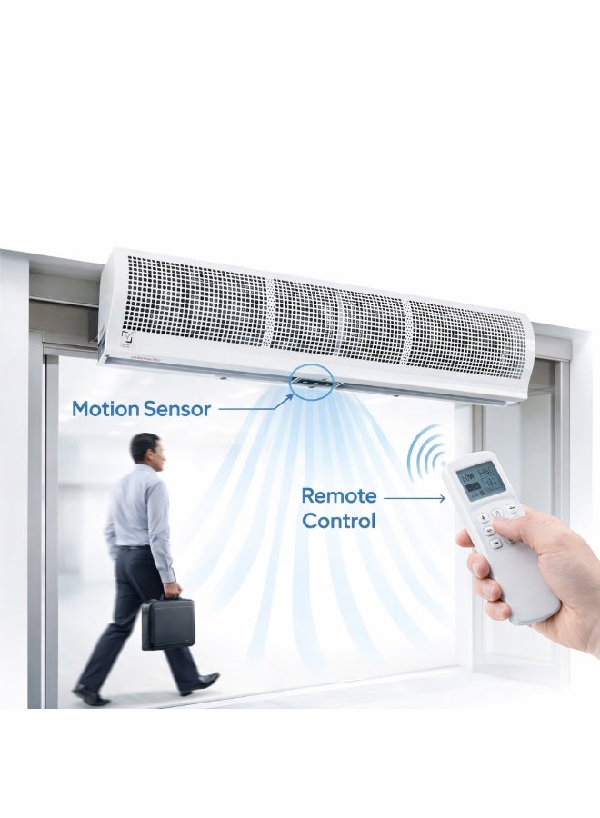 Generaltec Air Curtain 90cm with Sensor & Remote Control, Cross Flow Technology, Strong Air Pressure, Low Noise, Energy Efficient – Model GAIR101RNRS | 1 Year Warranty - Image 3